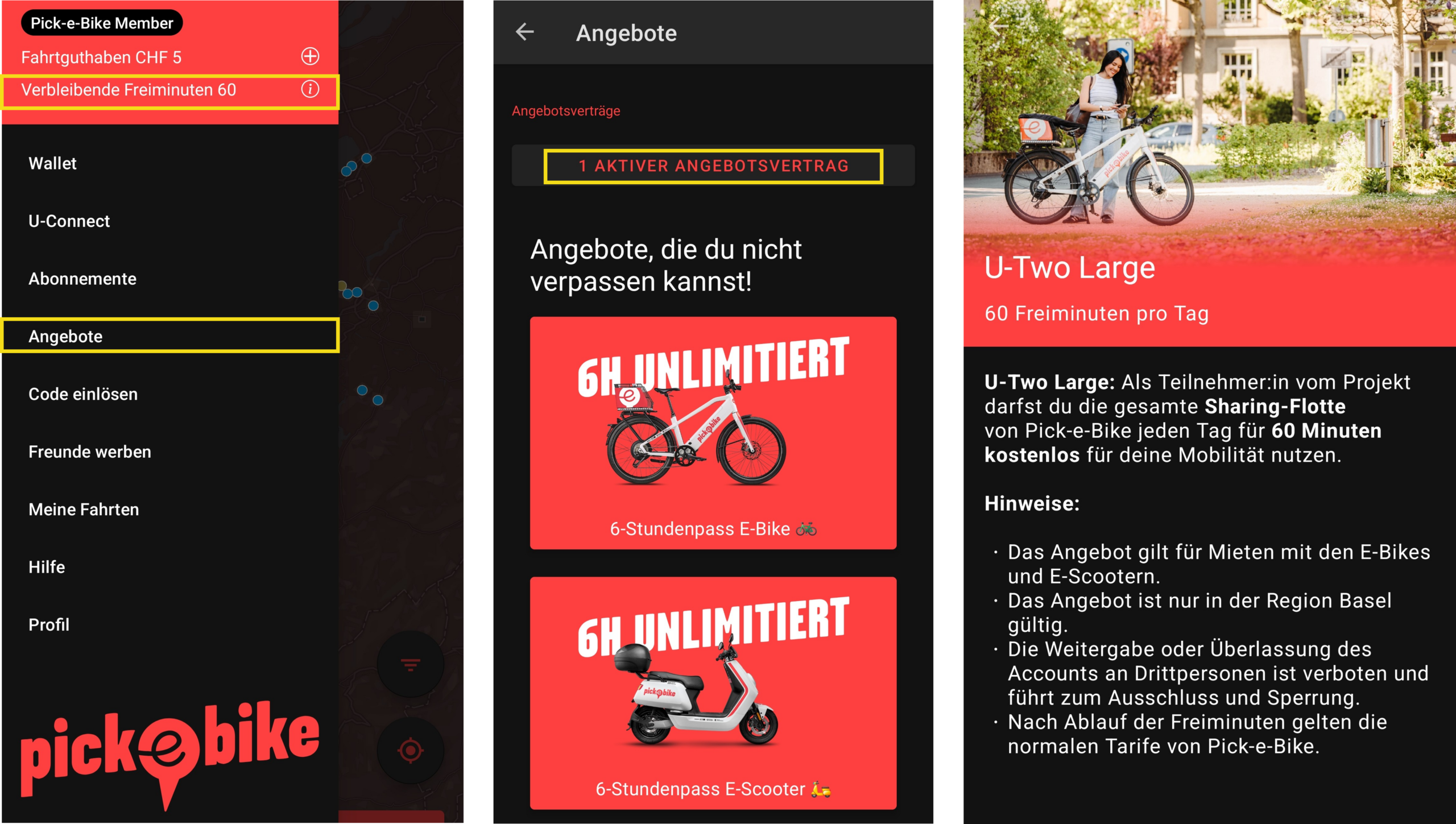 Large: Freiminuten prüfen